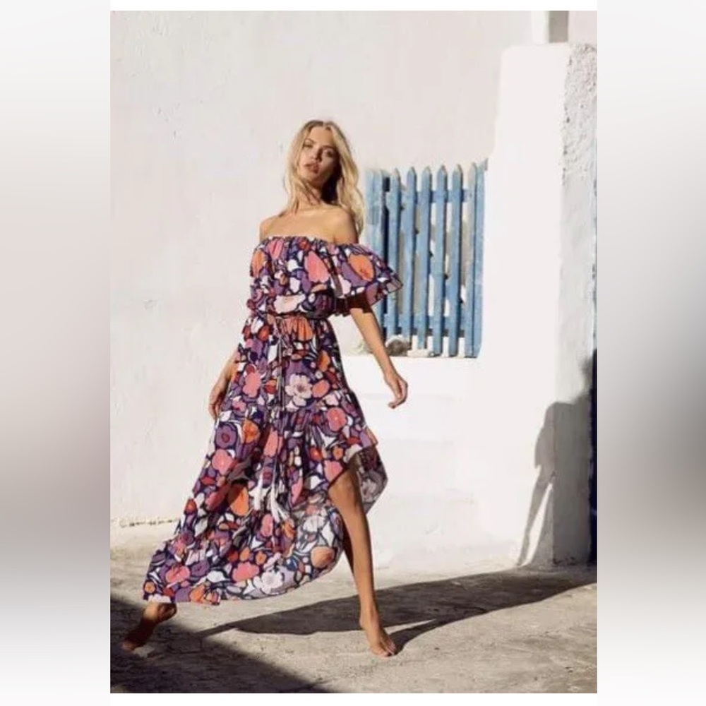 Mister Zimi Passionflower Lucy 100% Silk Dress One Size NWT